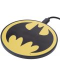 Безжично зарядно Warner Bros - Batman, 10W, жълто - 2t