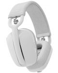 Безжични слушалки с микрофон Logitech - Zone Vibe 100, бели/сиви - 3t