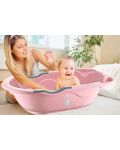 Бебешка вана за къпане BabyJem - Розова, 35 l - 2t