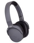 Безжични слушалки с микрофон Trevi - DJ 12E45 BT, черни/сиви - 2t