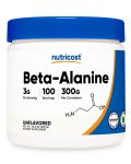 Beta-Alanine, 300 g, Nutricost - 1t