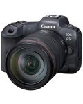 Безогледален фотоапарат Canon - EOS R5, RF 24-105mm f/4L IS USM, черен - 2t