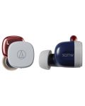 Безжични слушалки Audio-Technica - ATH-SQ1TW, TWS, червени - 3t