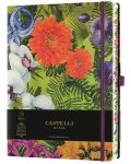 Бележник Castelli Eden - Orchid, 13 x 21 cm, линиран - 1t