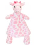 Бебешкa играчка Keel Toys - Жирафче за гушкане, 25 cm, розово - 1t