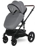 Бебешка количка Lorelli - Boston, с адаптори, Dolphin Grey - 6t