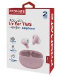 Безжични слушалки ProMate - Lush, TWS, розови - 4t