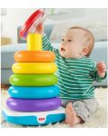 Бебешка играчка Fisher Price - Пластмасова низанка с 5 кръгчета - 3t