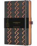 Бележник Castelli Copper & Gold - Roman Copper, 9 x 14 cm, линиран - 1t