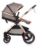 Бебешка количка с трансформираща се седалка Chipolino - Аспен, Пясък - 8t