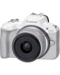 Безогледален фотоапарат Canon - EOS R50, RF-S 18-45mm, f/4.5-6.3 IS STM, бял + Обектив Canon - RF-S, 10-18mm, f/4.5-6.3, IS STM - 2t