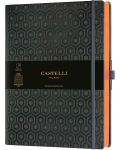 Бележник Castelli Copper & Gold - Honeycomb Copper, 19 x 25 cm, линиран - 1t