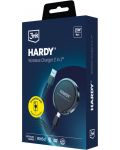 Безжично зарядно 3mk - Hardy Wireless Charger 2 в 1, 15W, черно - 9t