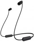 Безжични слушалки с микрофон Sony - WI-C200, черни - 1t