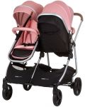 Бебешка количка за близнаци Chipolino - Дуо Смарт, фламинго - 4t