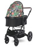 Бебешка количка с твърд кош Lorelli - Boston, Tropical Flowers - 2t