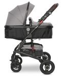 Бебешка количка Lorelli - Alba Premium, с адаптори, Opaline Grey - 3t