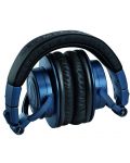 Безжични слушалки Audio-Technica - ATH-M50xBT2DS, черни/сини - 5t