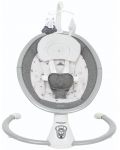Бебешка електрическа люлка KikkaBoo - Twiddle, Grey - 1t