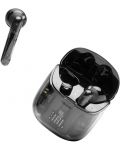 Безжични слушалки с микрофон JBL - T225 Ghost, TWS, черни - 2t