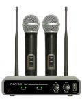 Безжична микрофонна система Novox - Free H2, черна/сива - 1t