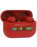 Детски слушалки OTL Technologies - Super Mario, TWS, червени/черни - 4t