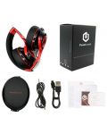 Безжични слушалки PowerLocus - P3, черни/червени - 4t
