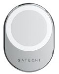Безжично зарядно за кола Satechi - Magnetic, 7.5W, сребристо - 2t