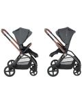 Бебешка количка 2 в 1 Chicco - Mysa, Black Satin - 3t