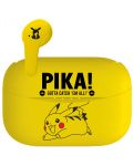 Детски слушалки OTL Technologies - Pikachu, TWS, жълти/бели - 2t