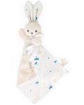  Бебешка кърпичка за гушкане Kaloo - White Delicate, Зайче, 17 cm - 1t