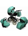 Бебешка количка 3 в 1 Adbor - Avenue 3D, зелена - 1t