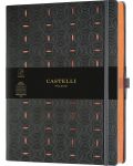 Бележник Castelli Copper & Gold - Rice Grain Copper, 19 x 25 cm, линиран - 1t