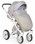 Комбинирана детска количка 2в1 Baby Giggle - Porto, бежова - 2t