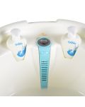 Бебешка вана с вграден термометър и аксесоари Cangaroo - Dolphin, синя - 3t