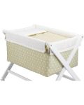 Бебешка кошара Interbaby - Със спален комплект, бежов - 4t