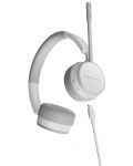 Безжични слушалки с микрофон Energy Sistem - Office 6, бели/сиви - 4t