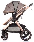 Бебешка количка с трансформираща се седалка Chipolino - Аспен, Пясък - 7t