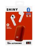 Безжични слушалки с микрофон T'nB - Shiny, TWS, червени/бели - 3t