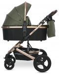 Бебешка количка с твърд кош Lorelli - Boston, Loden Green - 4t