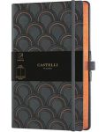 Бележник Castelli Copper & Gold - Art Deco Copper, 13 x 21 cm, бели листове - 1t