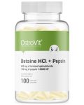 Betaine HCl + Pepsin, 100 капсули, OstroVit - 1t