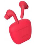 Безжични слушалки Defunc - True Audio, TWS, червени - 1t