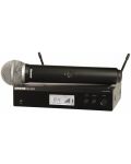 Безжична микрофонна система Shure - BLX24RE/PG58-T11, черна - 1t