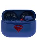 Детски слушалки OTL Technologies - Superman, TWS, сини/червени - 4t
