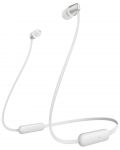 Безжични слушалки с микрофон Sony - WI-C310, бели - 1t