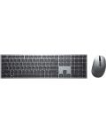 Kлавиатура и мишка Dell - Premier KM7321W, безжична, сива - 1t