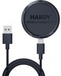 Безжично зарядно 3mk - Hardy Wireless Charger 2 в 1, 15W, черно - 1t