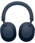 Безжични слушалки с микрофон Sony - WH-1000XM5, ANC, сини - 3t