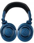Безжични слушалки Audio-Technica - ATH-M50xBT2DS, черни/сини - 4t